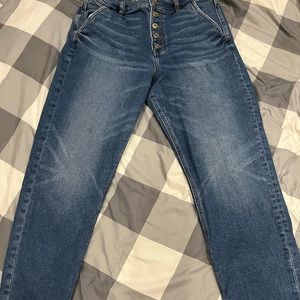 American eagle button fly mom jeans